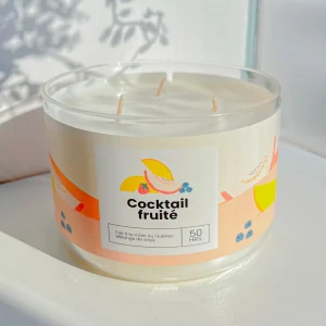 Kozy x Three Wix & CO 3-Wick Candle - Fruity Cocktail* Scented Candles