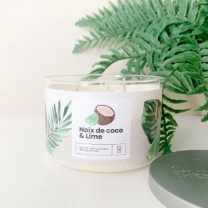 Kozy x Three Wix & CO 3-Wick Candle - Lime And Coconut* Scented Candles
