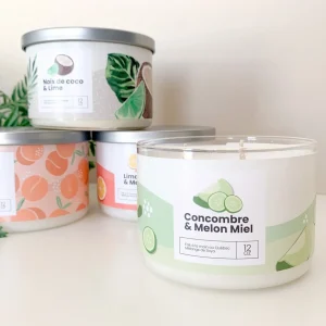Kozy x Three Wix & CO 3-Wick Candle - Melon Cucumber* Scented Candles
