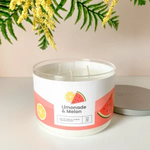 Kozy x Three Wix & CO 3-Wick Candle - Melon Lemonade* Scented Candles