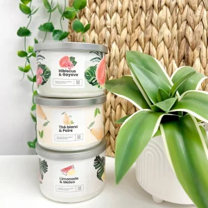 Kozy x Three Wix & CO 3-Wick Candle - White Tea And Pear* Scented Candles