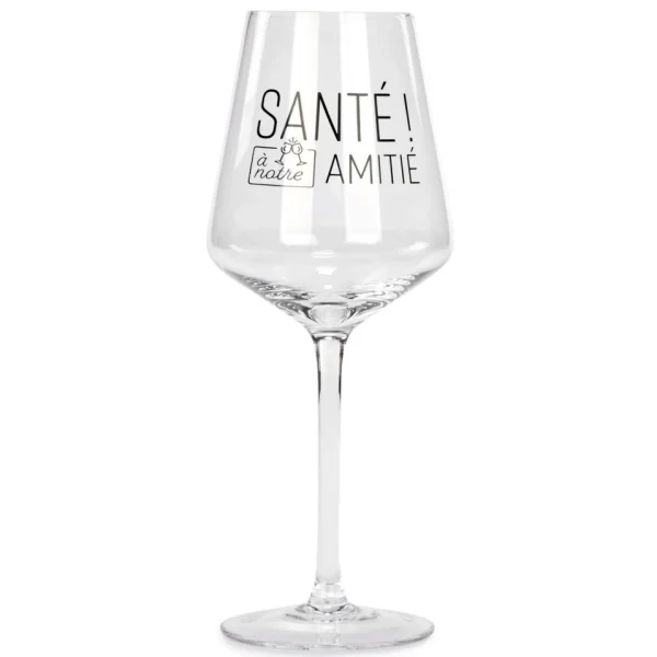 Attitudes Import 2 Wine Glass - Amitie* Products With Text