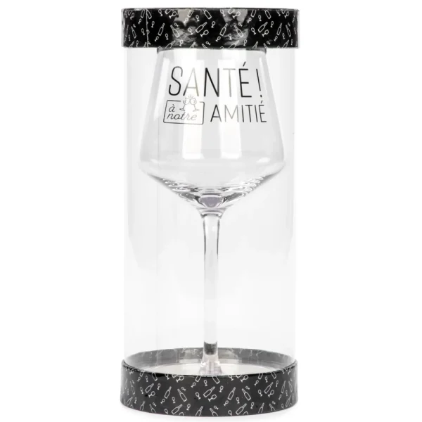 Attitudes Import 2 Wine Glass - Amitie* Products With Text