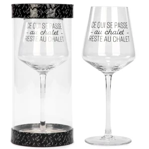 Attitudes Import 2 Wine Glass - Ce Qui Se Passe Au Chalet* All For Wine