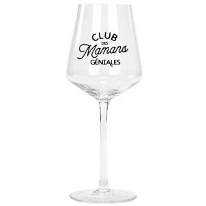 Attitudes Import 2 Wine Glass - Club Des Mamans* Products With Text