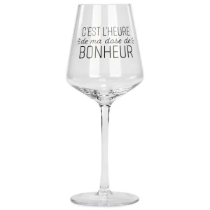 Attitudes Import 2 Wine Glass - Dose De Bonheur* Products With Text