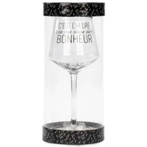 Attitudes Import 2 Wine Glass - Dose De Bonheur* Products With Text
