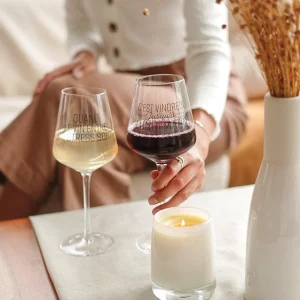 Attitudes Import 2 Wine Glass - Vindredi* Products With Text