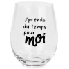 Attitudes Import 2 Wine Glass Without Stem - J'Prends Du Temps* All For Wine