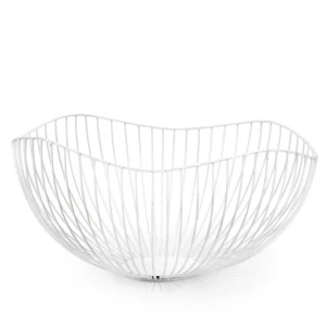 Attitudes Import Wire Metal Basket - White* Organization