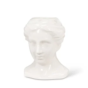 Abbott Women's Roman Face Pot - White* Vases & Pots