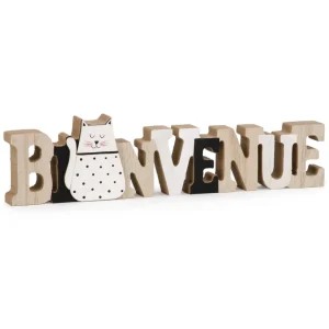 Attitudes Import Word "Bienvenue" - Cat* Decorative Objects