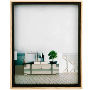 Attitudes Import 8 X 10 Photo Frame - Black And Natural Contour* Photo Frames