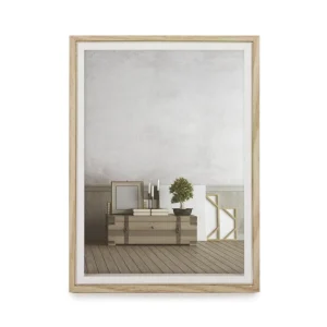 Attitudes Import 5 X 7 Photo Frame - White And Wood* Photo Frames