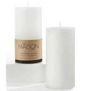 Gift Craft 3X3 White Pillar* Decorative Candles