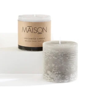 Gift Craft 3X3 White Pillar* Decorative Candles