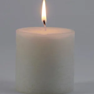 Gift Craft 3X3 White Pillar* Decorative Candles