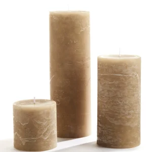 Gift Craft 3X3 White Pillar* Decorative Candles
