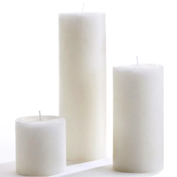 Gift Craft 3X3 White Pillar* Decorative Candles